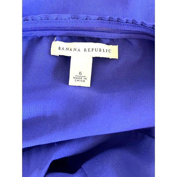 Banana Republic Deep Blue Halter Dress 6 - Picture 10 of 11